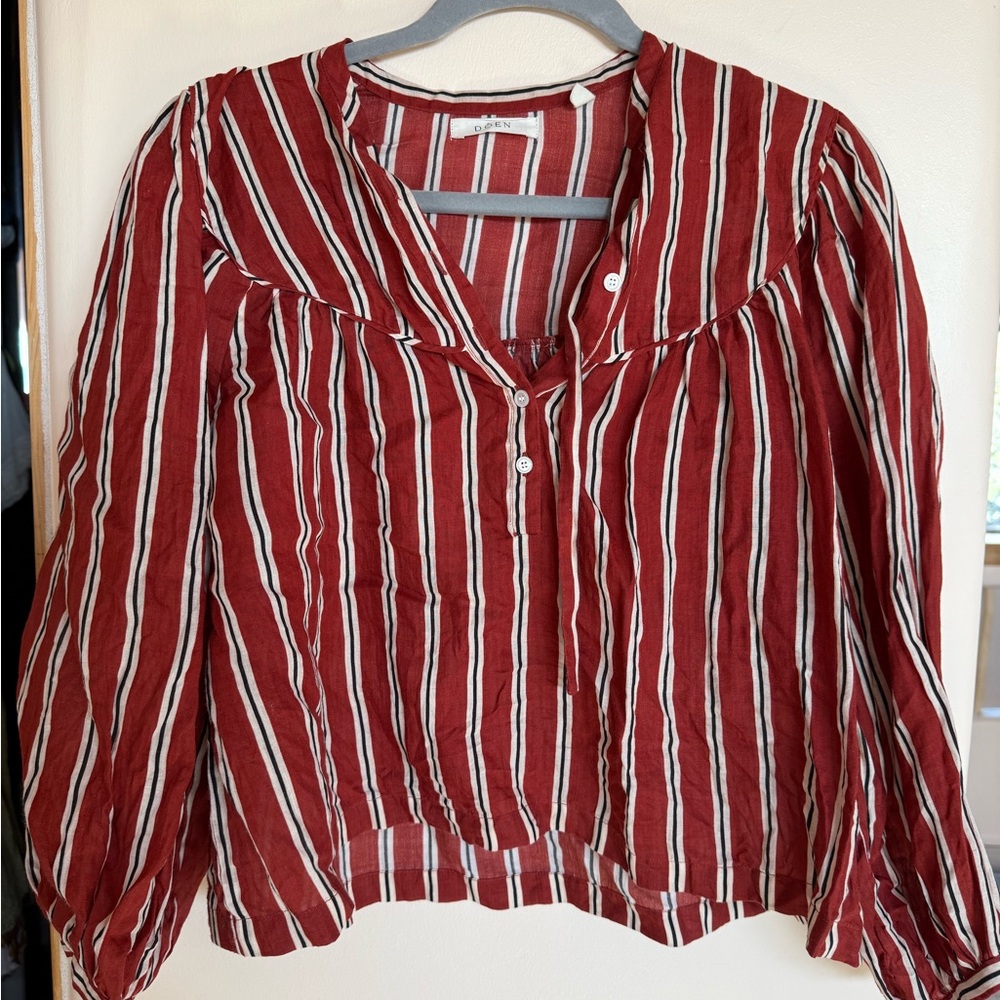 Doen Small Striped Red Blouse